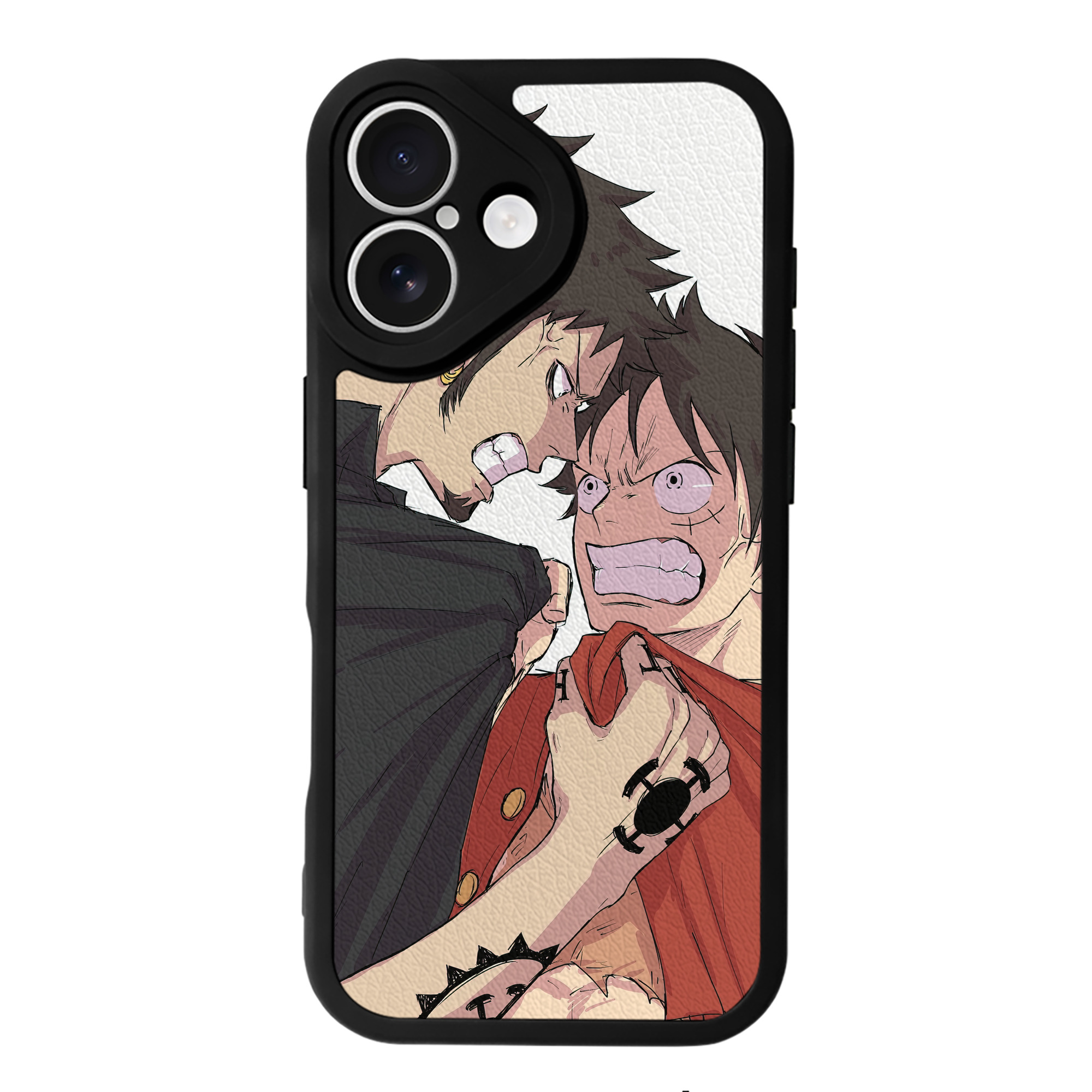 （画像用） ワンピース ONE PIECE 【iPhone 16シリーズ対応】シリコンスマホケース（レザー調） 材質：シリコン